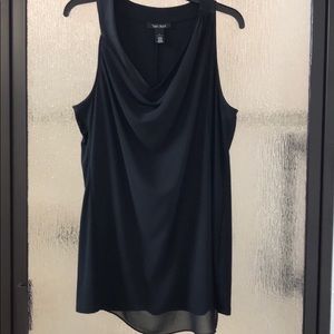 Black top with drape